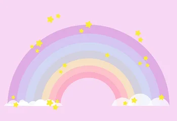 

Thin Vinyl Photography Backdrops Digital Printing Newborn Rainbow Fantasy Baby Photography Photo Studios