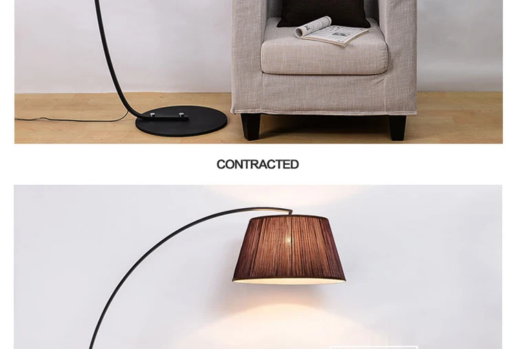 Американский кантри торшер современный спальня гостиная исследование вертикальная лампа Nordic ткань для диванов лампа бесплатная доставка