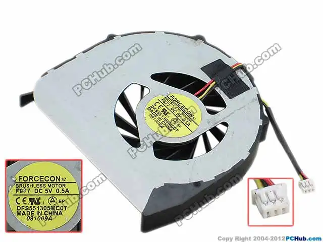 Cooling Fan For Forcecon DFS551305MC0T F9F7 DC5V 0.5A | Компьютеры и офис