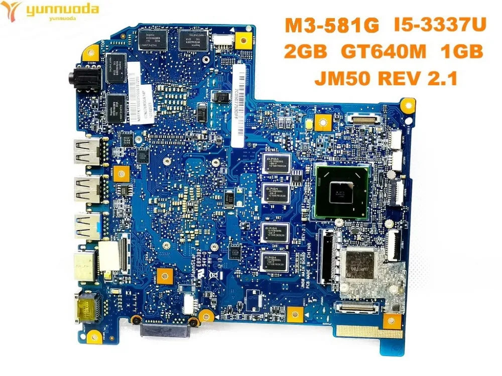 الأصلي لشركة أيسر M3-581TG اللوحة المحمول M3-581TG I5-3337U 2 GB GT640M 1 GB JM50 MAIN BOARD REV 2.1 اختبار جيد السفينة حرة