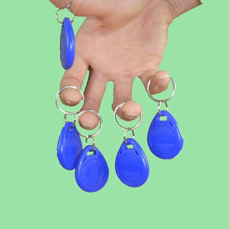 50pcs/Lot 125Khz Proximity RFID EM4305 T5577 Smart ID Card Read and Rewriteable Token Tag Keyfobs Keychains Access Control