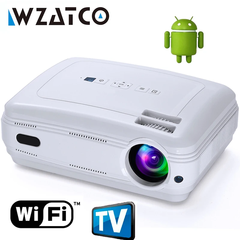 Обновленный светодиодный ТВ проектор 5500 люмен Android 9 0 Smart WIFI Airplay Miracast Bluetooth HD Beamer