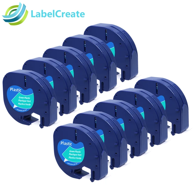 Best Price 10 pcs Compatible DYMO LetraTag Label Tape 91204 91334 Black on Green 12mm Plastic DYMO Label Printer DYMO LetraTag Label Maker Best Price 10 pcs Compatible DYMO LetraTag Label Tape 91204 91334 Black on Green 12mm Plastic DYMO Label Printer DYMO LetraTag Label Maker
