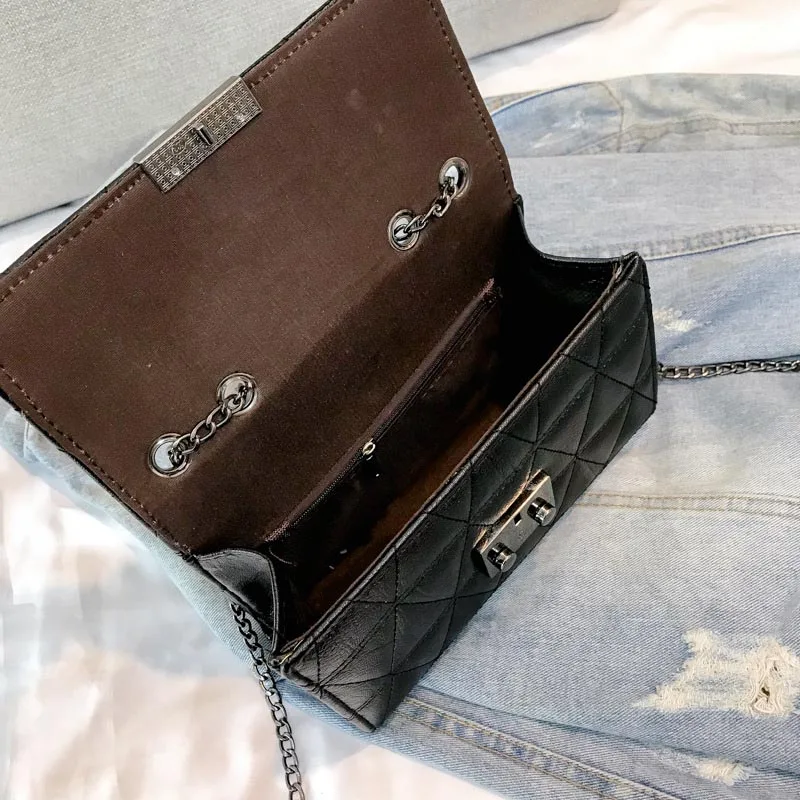 Women Winter Hot INS Popular Chain Shoulder Bags Fashion Travel Female Flap Mini Handbag PU Ladies Design Messenger Bolsa SS3481 (5)