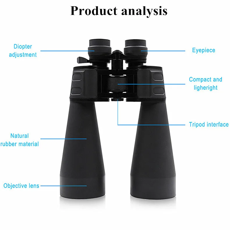 Большой раз 20-180X100 зум бинокль мощный HD телескоп водонепроницаемый широкоугольный большой диапазон бинокль окуляр Lll ночного видения