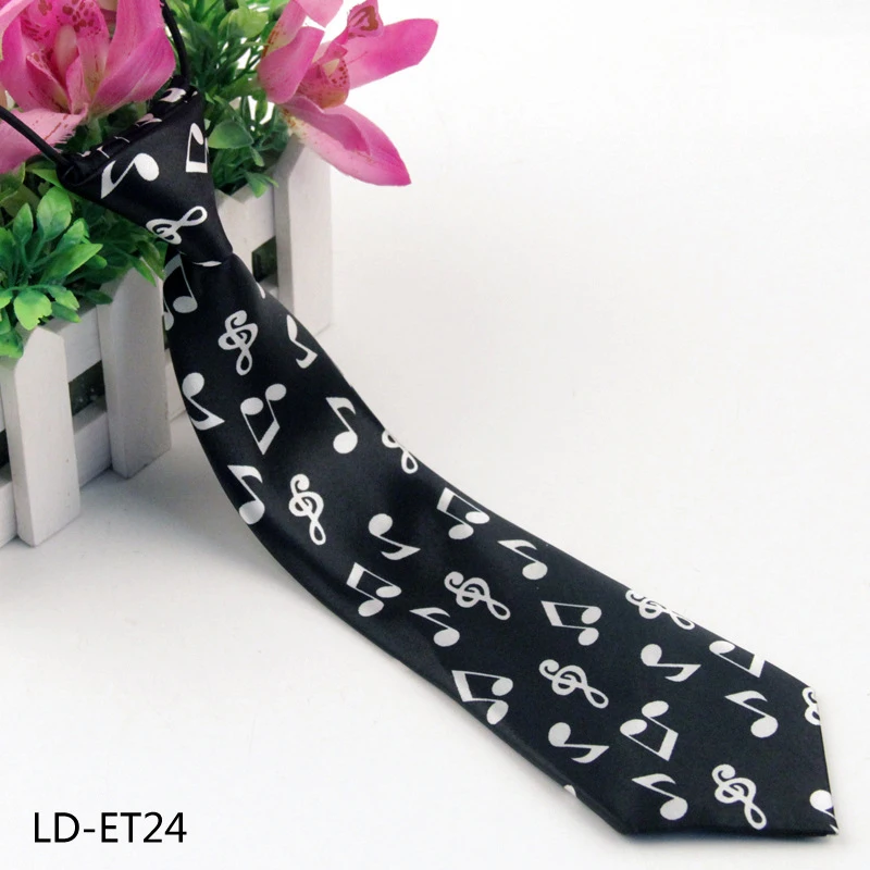 Студенческий детский полиэстеровый Повседневный маленький галстук с рисунком с фабрики - Цвет: LDET24