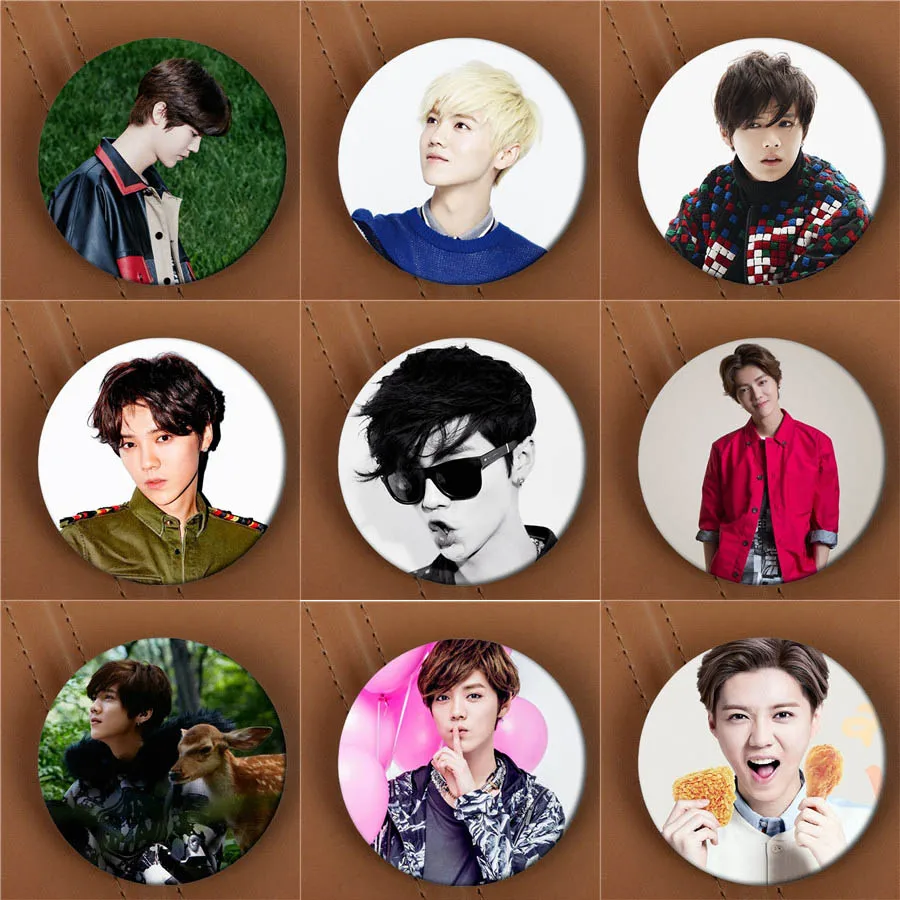 

Youpop KPOP EXO EXO-M LUHAN Album Brooch K-POP Pin Badge Accessories For Clothes Hat Backpack Decoration HZ1606