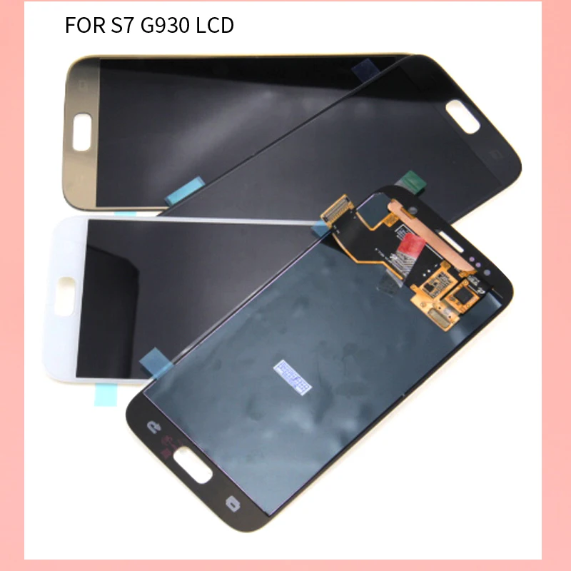 Для samsung Galaxy S7 G930 G930F G930V G930P ЖК экран + Сенсорное стекло дигитайзер сборка ремонт