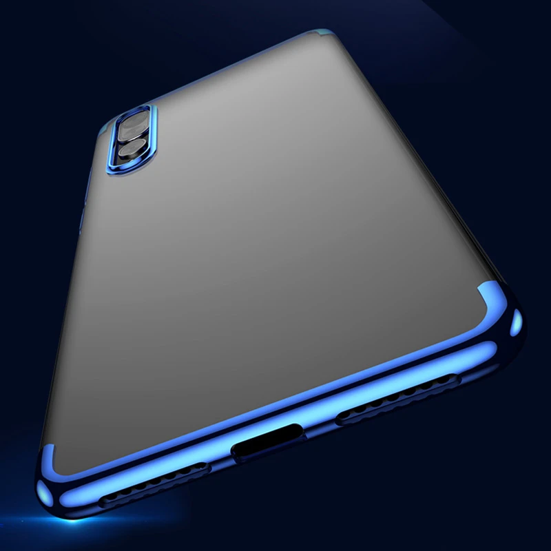 Ultra thin soft TPU Transparent Plating Phone Case For HUAWEI P20 Pro P20 Lite P10 Plus P9 Honor 9 V10 Mate 8 9 10 Pro Cover (2)