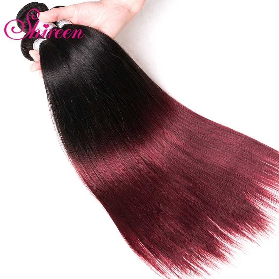 Ombre Peruvian Hair Weave Straight 4 Bundles Deal 1b Burgundy/99j Two Tone Ombre Remy Human Hair Bundles Shireen Straight Hair Ombre Peruvian Hair Weave Straight 4 Bundles Deal 1b Burgundy/99j Two Tone Ombre Remy Human Hair Bundles Shireen Straight Hair