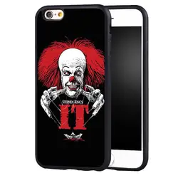 Pennywise милый клоун Мягкие силиконовые полный защитный чехол для iPhone X 8 7 7 плюс 6 S плюс 5 5S se