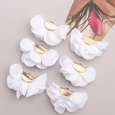 GUFEATHER F130,jewelry making,earring accessories,charms,jewelry findings,flower jewelry decoration,diy earrings,20pcs/lot - Цвет: F13001