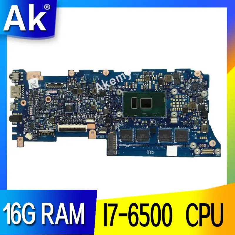 AK UX305UA 16G RAM /I7 6500U для For Asus ZenBook ux305as UX305U материнская плата ноутбука протестирована