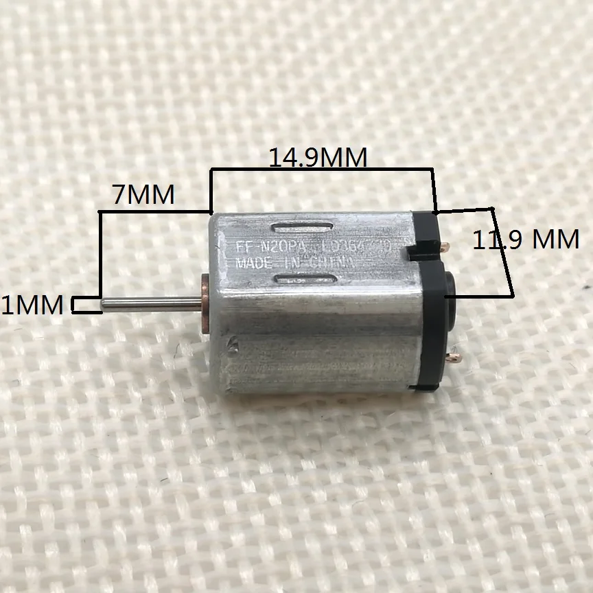 Брендовый комплект из 2 предметов, Mabuchi FF-N20PA микро двигатель постоянного тока N20 с драгоценными камнями под окрашенный металл 3V 26000 об/мин высокоскоростной мотор