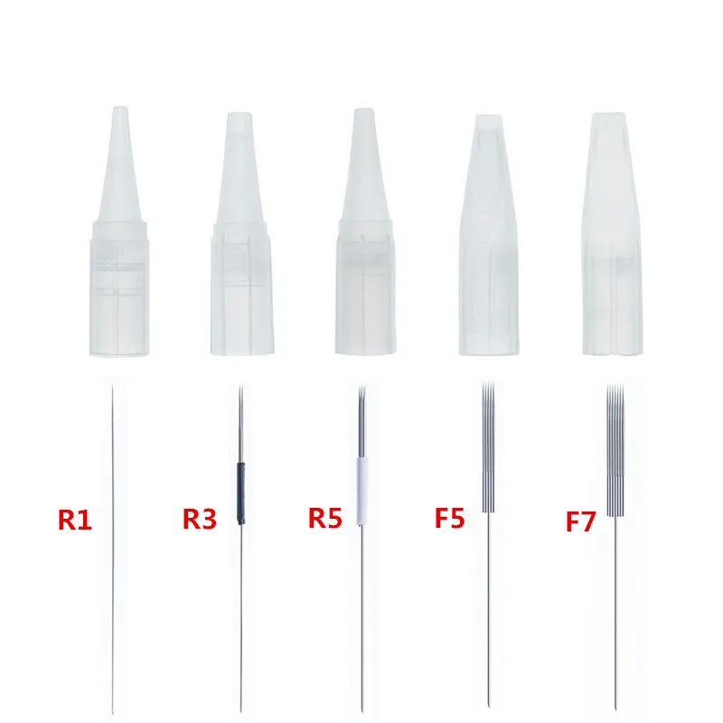 

100pcs Disposable Sterilized Professional Tattoo Needles 1RL R3 R5 F5 F7 For Tattoo Machine By Free Shipping