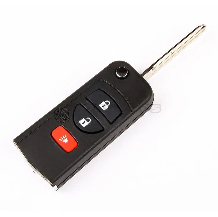 

New 3 Buttons Folding Flip Remote Case Shell Fob for Nissan Xterra Pathfinder Murano Maxima Armada Titan Frontier Quest Infiniti