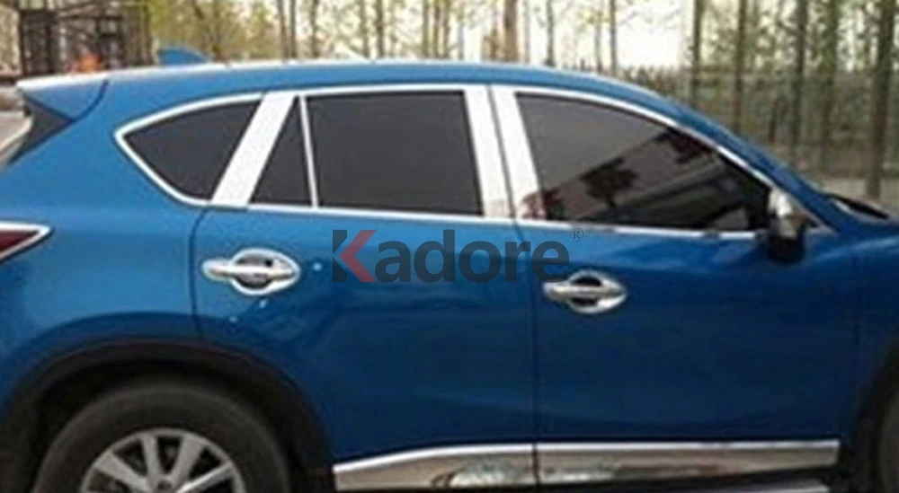 Для Mazda CX-5 CX5 2012- хромированная оконная стойка из нержавеющей стали покрытие отделка молдингом