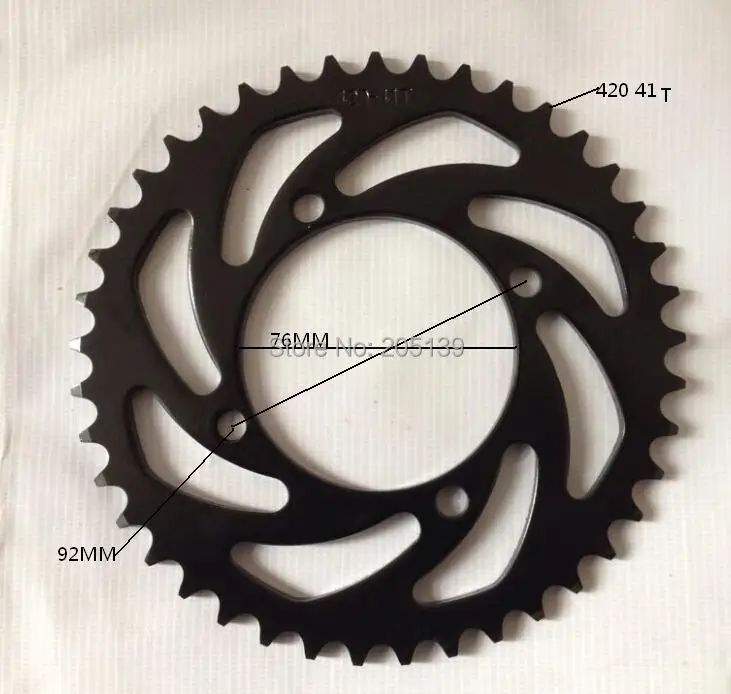 

Motocross scooter sprocket motocicleta tandwiel 41 tooth FOR 420 chain motorcycle HONDA KAWASAKI MOTO DIRT PIT BIKE CRF KLX TTR