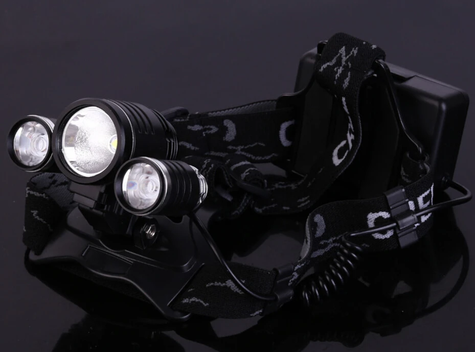 2000 Lm CREE XM-T6 DEL Zoom Headlight Lampe Rechargeable Tête Lampe chargeur