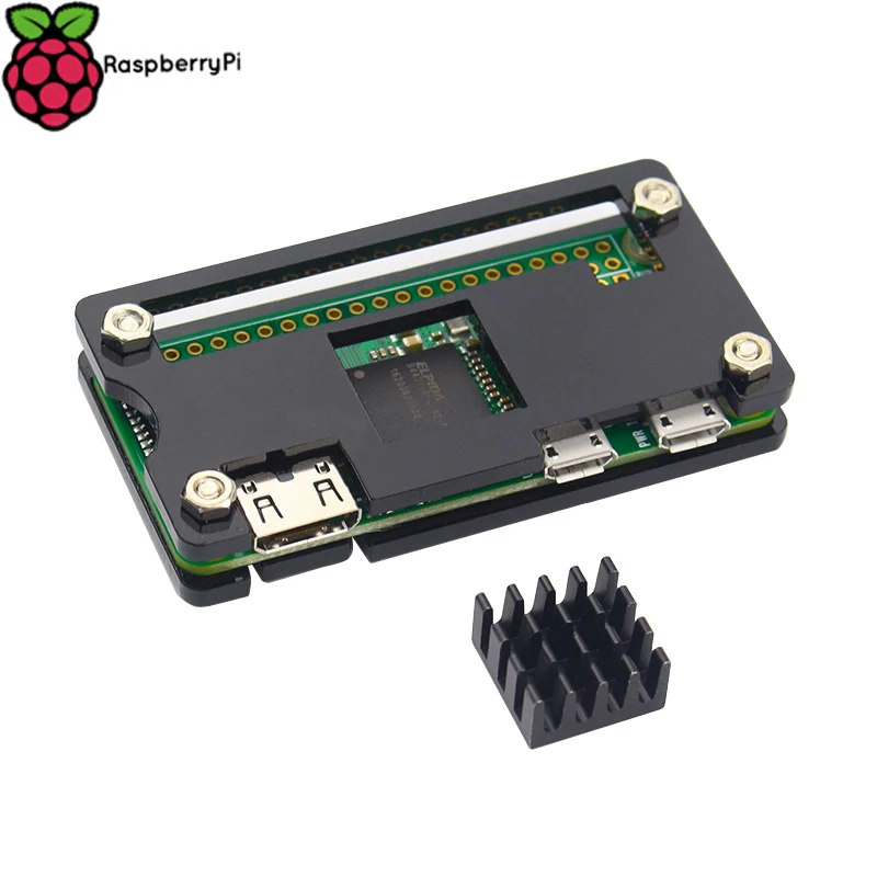 Raspberry Pi Zero акриловый чехол с теплоотводом, прозрачный корпус, черный корпус, синяя коробка для RPI Zero версии 1,3