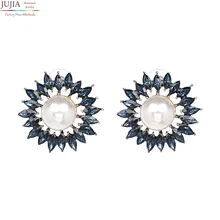 JUJIA, новые модные ювелирные изделия, горячая Распродажа, женские серьги-гвоздики с искусственным жемчугом в винтажном стиле