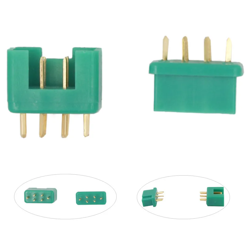 2 pairs MPX Connector 24K Goldplated plug Accessories For Battery