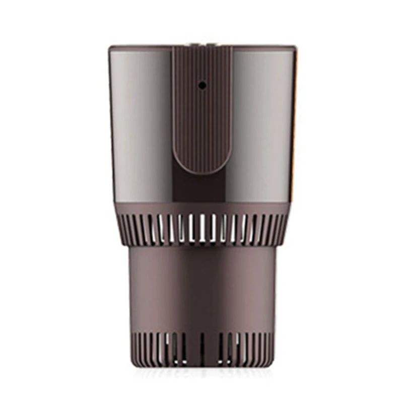 

Car Hot And Cold Cup Fast Cooling Cup 2 In 1 Electric Cup Holder Beverage Bottle Cooler Silver Grey Abs+ Aluminum
