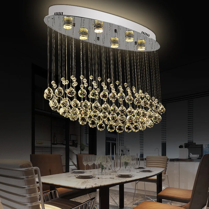 

Tubor Crystal Celing light Chrome Finished Light fixtures Modern Art Decor luxury ceiling Lighting Hanging Lamp for living room