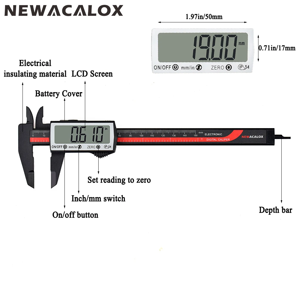 Buy NEWACALOX Extra large LCD Screen Touch Digital
