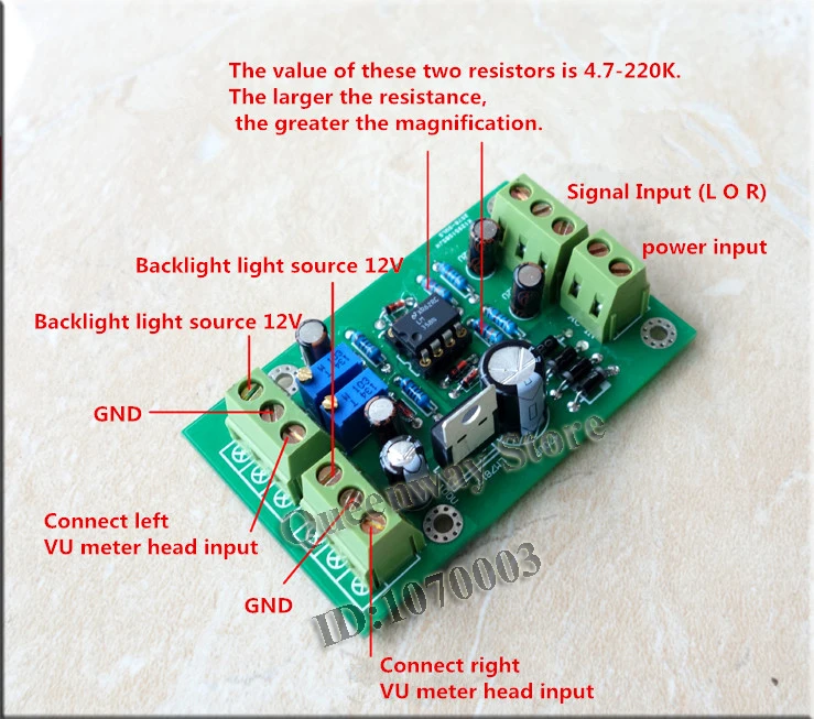 V-026 аудио усилитель мощности VU метр передний-конец дб уровень заголовок с подсветкой+ двухканальный стерео VU метр драйвер платы