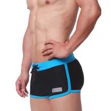 Новые трусы с низкой талией, мужские купальные костюмы, мужские плавки, одежда для плавания, пляжные шорты, мужские весенние плавки с плоской подошвой