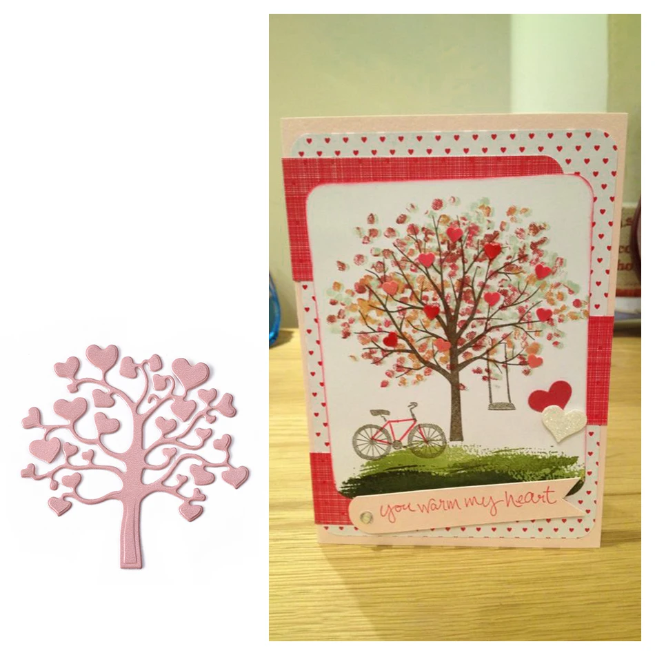 

InLoveArts 67X67mm 2019 New Arrival Tree Cutting Dies Stencils DIY Scrapbooking Stamp photo Album Decorative Embossing DIY Card