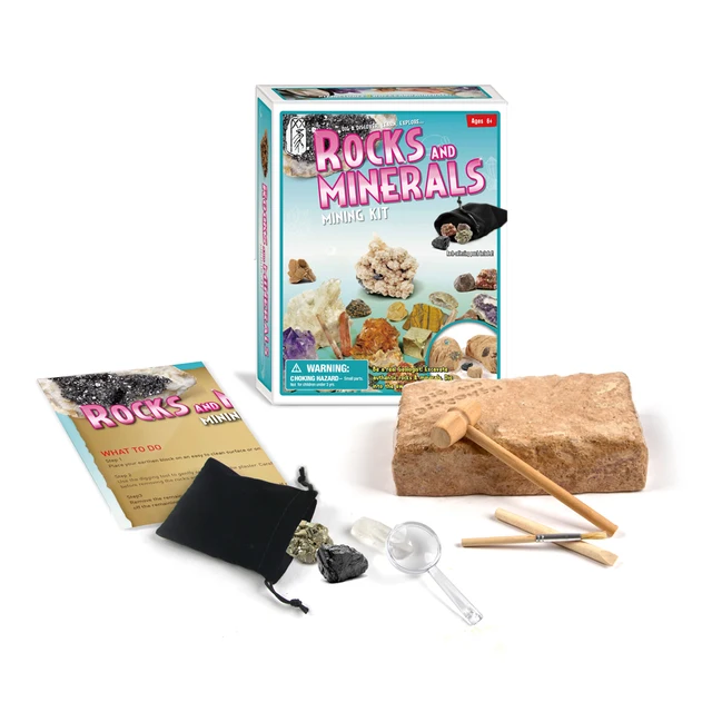 US $10.14 Children Educational Ore Fossil Excavation Toy Kits Classic Traditional History Science Educational