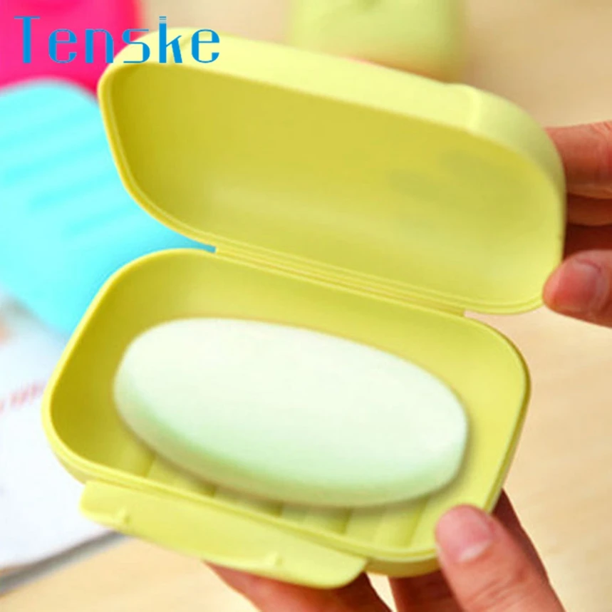 

TENSKE Bathroom Dish Plate Case Home Shower Travel Hiking Holder Container Soap Box 1PC Dropship F803