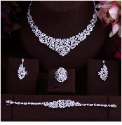 Новое поступление модные роскошные 3 цвета блестящие AAA кубический цирконий женские браслеты и кольцо набор с бесплатной доставкой