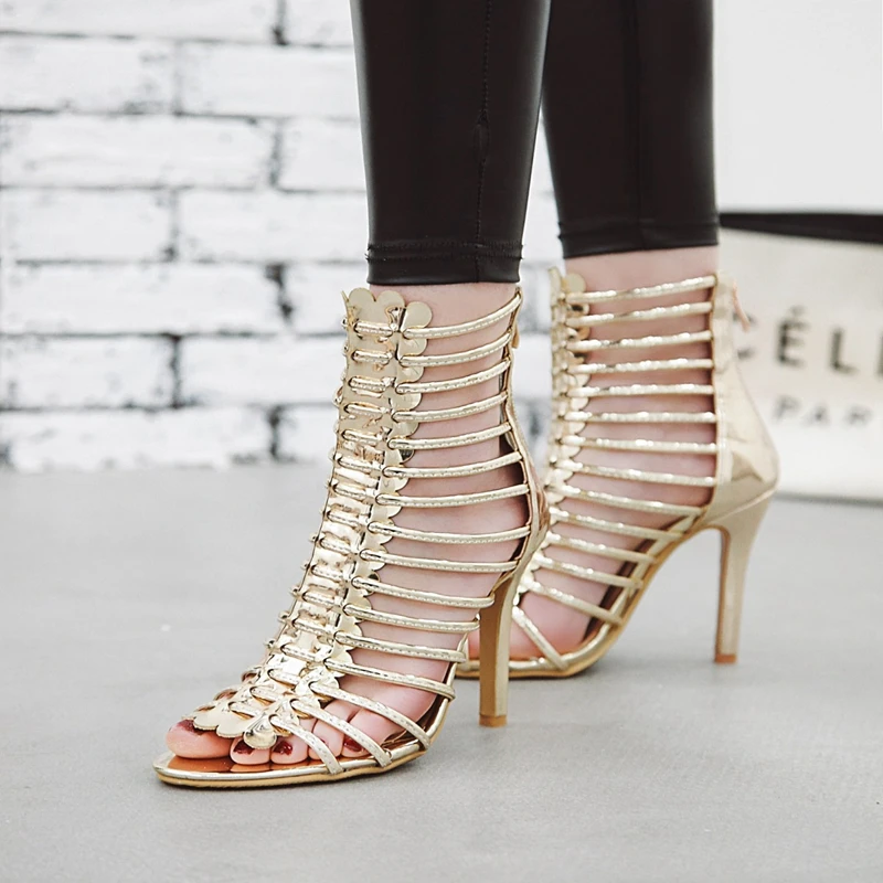 35 Plus Plata Zapatos Sandalias Fiesta 43 Alto Sandale 11 Cm Verano 2IYH9WeED