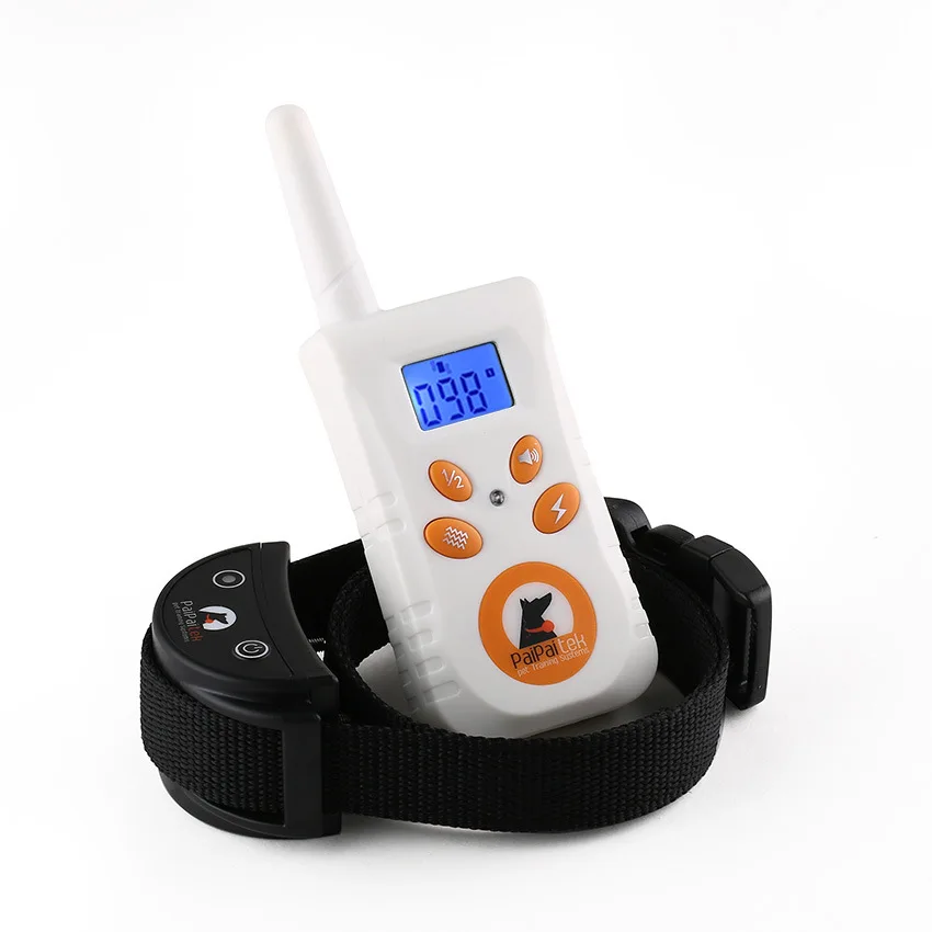 

500M Rechargeable Diving Swimming Waterproof Blueback light Shock Vibra Remote Control Electric Dog Training Collar