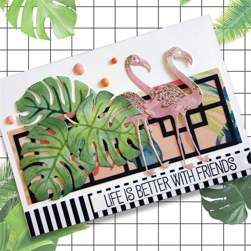 

DiyArts Leaves Bird Dies Frame Metal Cutting Dies for Card Making Scrapbooking Album Embossing Stencil Craft New 2019 for Dies