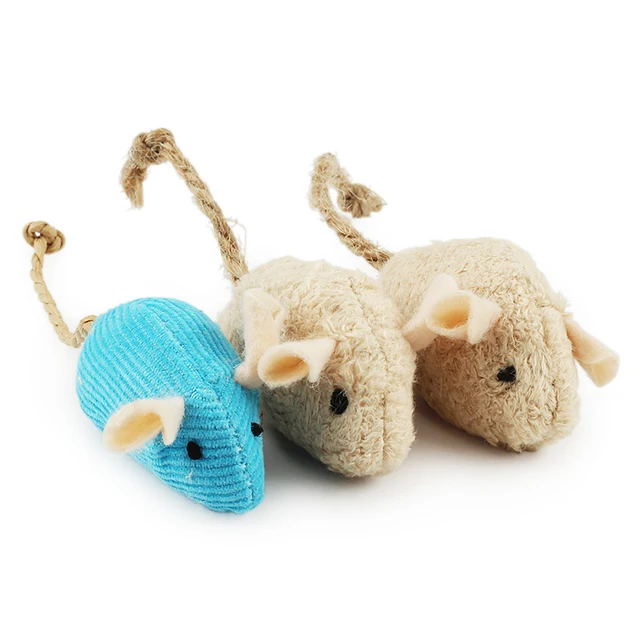 jouet pour chat 6pcs Mix Pet Toy Cataire Souris Chats Jouets Fun Peluche Souris Chat Jouet Pour Chaton – Image 6