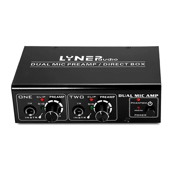 

Lynepauaio 2-Channel Microphone Preamplifier/ Electric Guitar / Electric Bass Amplifier, Booster, Which Is Suitable For Live R