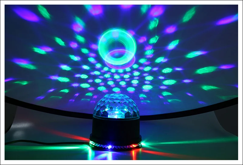 DJ Light Mini Disco Magic Ball Stage Lighting Digital LED RGB Crystal (4)