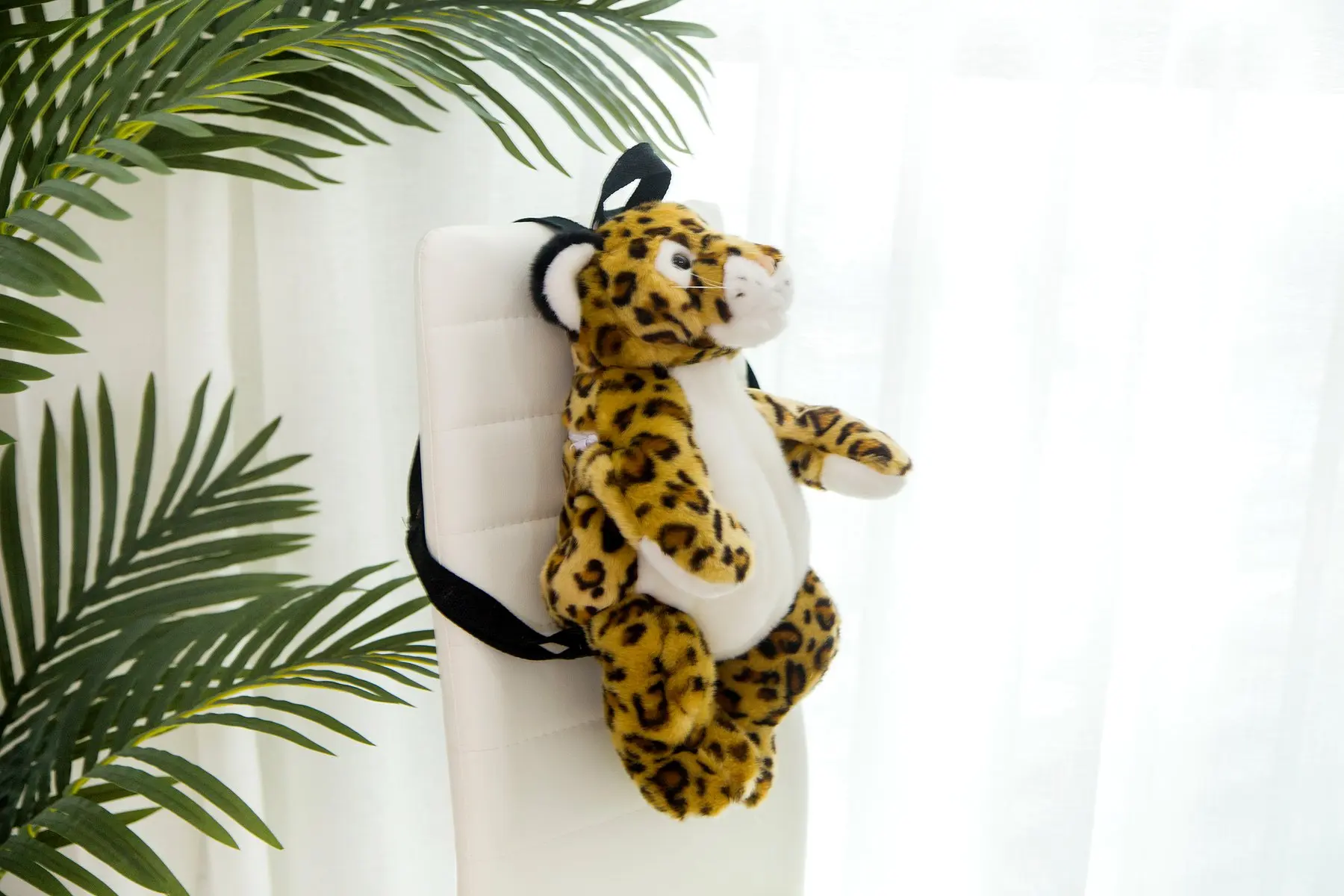 Плюшевый Рюкзак с изображением тигра медведя панды, регулируемые детские школьные сумки, плюшевый Детский рюкзак, игрушки, детский подарок