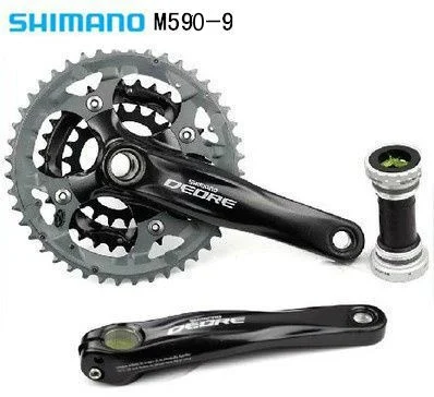 

Shimano Deore FC-M591 M590 9 10 Speed Bike Crank 22-32-42T 26-36-48T 170mm 175mm MTB Bicycle Chainwheel with BB51 Bottom Bracket
