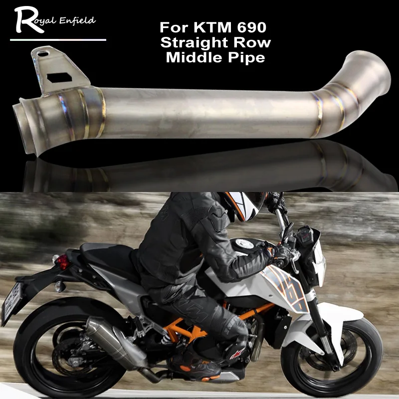 2017 чехол для KTM 690 титановый сплав мотоциклетный Коллектор Выхлопной средней