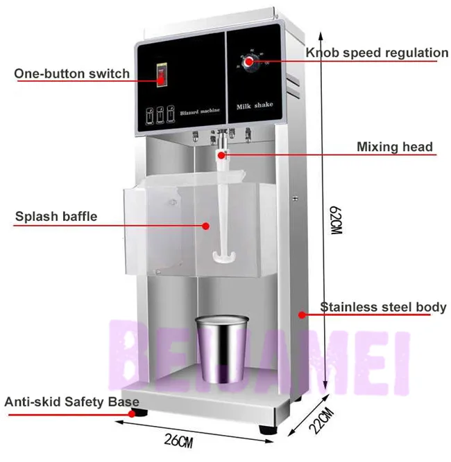 Beijamei машина для горячего мороженого электрическая машина для встряхивания мороженого машина для встряхивания молока из нержавеющей стали Коммерческая