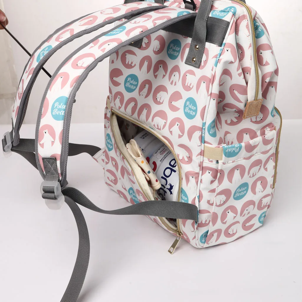 Mummy Diaper Bag Maternity Nappy Nursing Bag for Baby Care Travel Backpack Designer Cartoon Polar Bear Minnie Bags Handbag