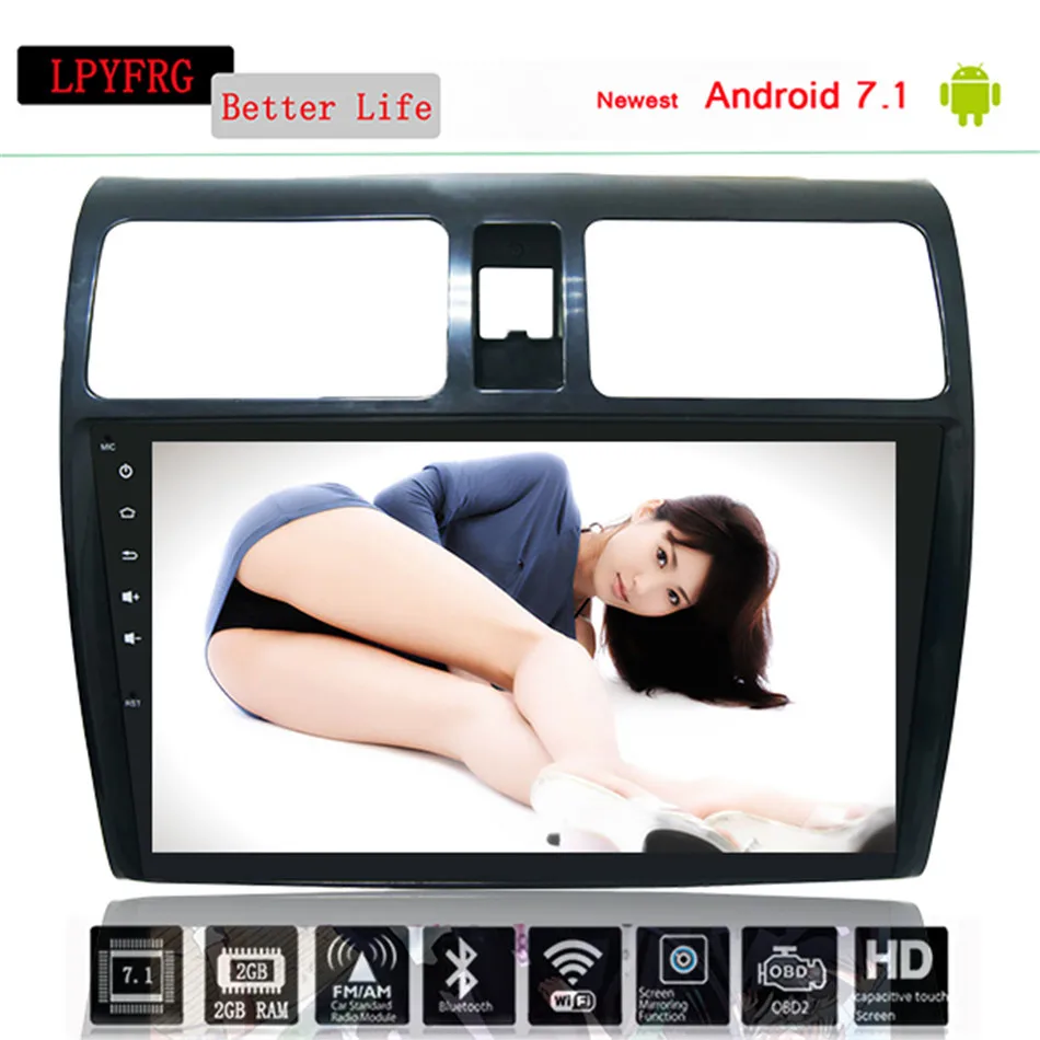 Flash Deal 10.2" Android 9.0 Car GPS Player Navi for Suzuki Swift 2005-2010 with 4G+64G Octa Core No DVD Car Radio Multimedia SD Navigation 1