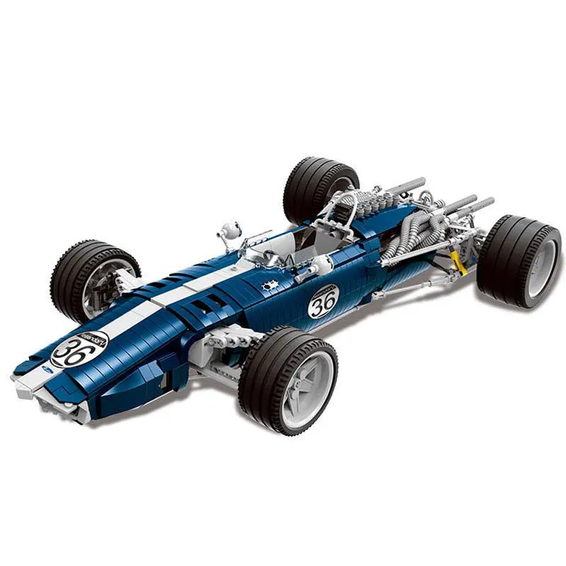 

Technology Sports Car Series Blue Sonic Speed Racing Assembling Spelling Insert Building Block Alpinia Oxyphylla Toys XB03022
