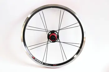 

Litepro 16 Inches 349 Wheel Set DIY Folding Bike Refitting V Brake Black Red