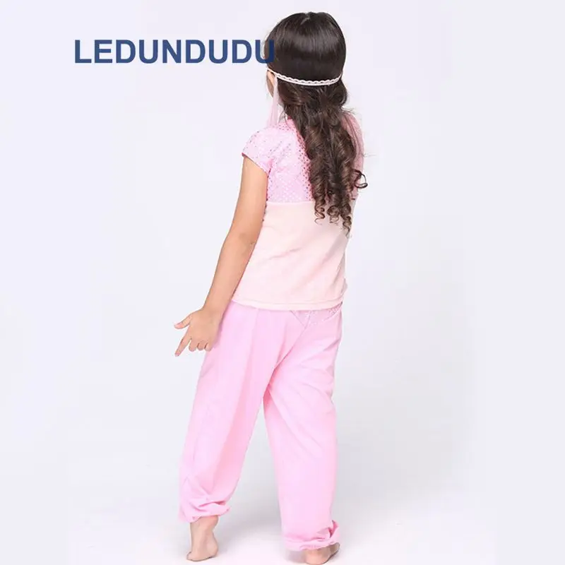 Kids Pink Lace Princess Cosplay Costumes Girls Ballet Dress Childres Dance Dress Fancy Party Suit   (16)